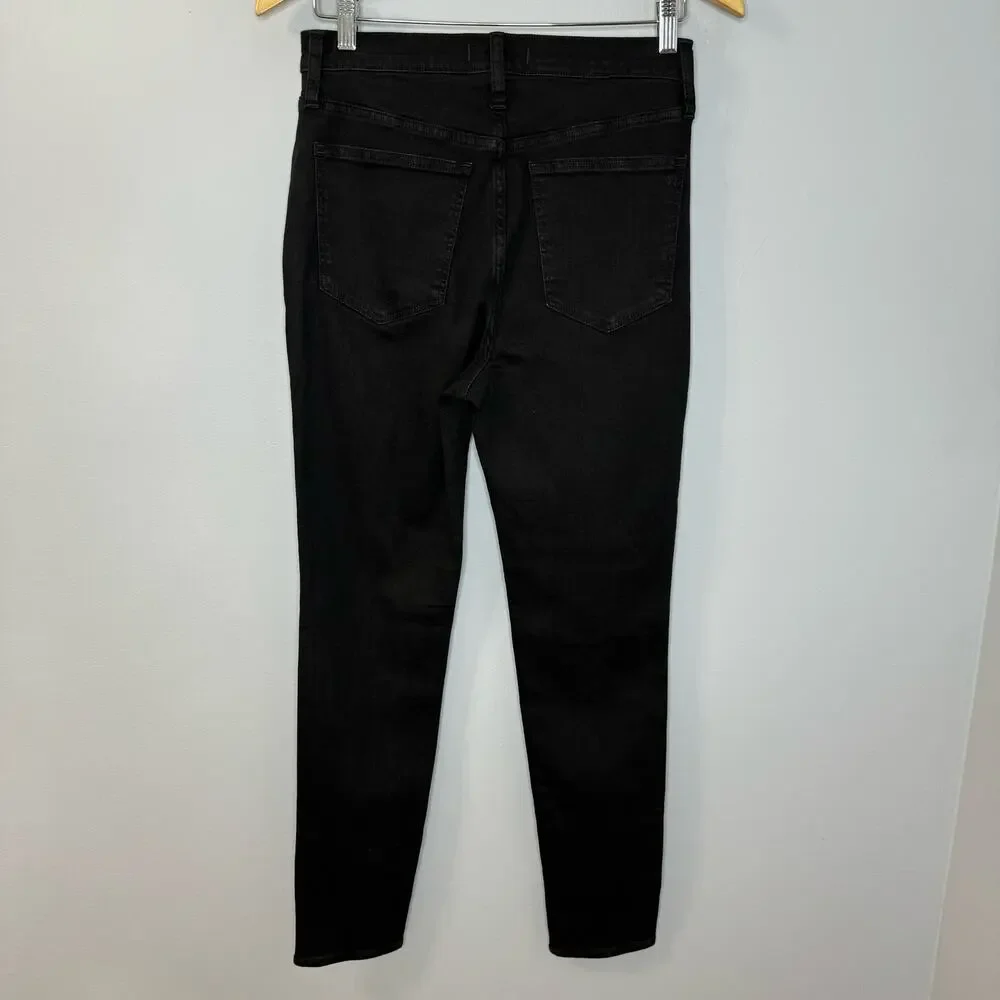 Madewell 10" High-Rise Skinny Jeans Black Stretch  Casual Women's 28 - Picture 6 of 12